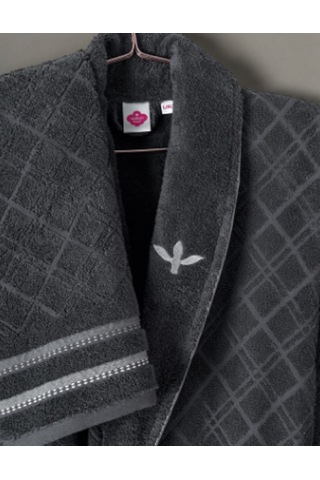 Cottonbox Masculine Carlos Beyaz -antrasit Aile Bornoz Takımı Çok Renkli
