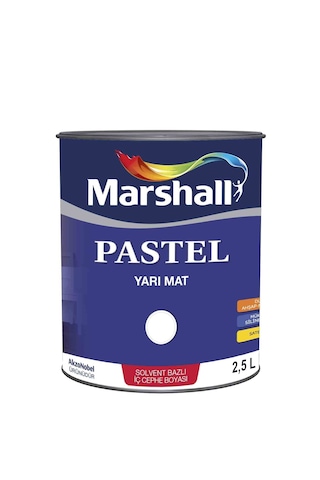 Marshall Pastel Yarı Mat Boyası Yasemin Büyüsü 2,5 Lt 3,5 Kg