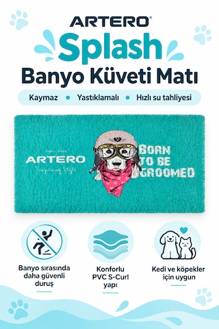 Artero Köpekler Ve Kediler İçin 107 65 Cm Banyo Küveti Matı