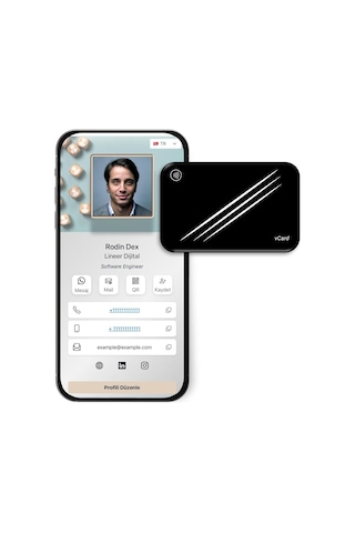 Lineer Dijital Nfc Digital Business Card - Nfc Dijital Kartvizit - Vcard001