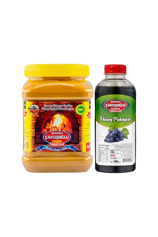 Bozkırlı Çavuşoğlu Tahin Kepeksiz 930 G + Çavuşoğlu Üzüm Pekmezi 1 KG