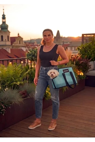 Dönıs Model Kedi Köpek Taşıma Çantası, Turkuaz