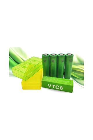 Sony Vtc6 18650 3.7V 3000 Mah Li-Ion Şarjlı Pil 4 Adet 2Ad Kutu