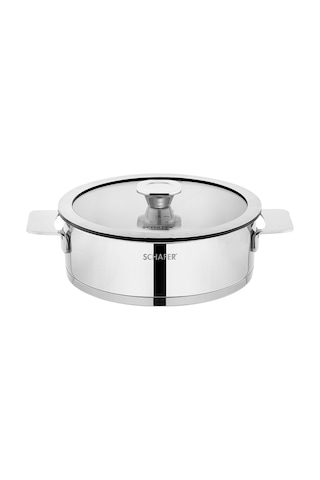 Schafer Steel Pro Çelik Tencere Seti 8 Parça-ınox Inox