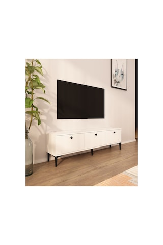 Milani 150 Cm Tv Ünitesi Tv Sehpası Beyaz - Beyaz Beyaz-beyaz