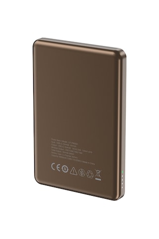 Lapas Lp-pw003 Ultra İnce Hızlı Şarj Özellikli Wireless Powerbank 5000mah 15w Gold