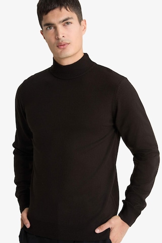 Defacto Slim Fit Dar Kesim Balıkçı Yaka Basic Düz Triko Kazak R1127az25wnbn497 Kahve