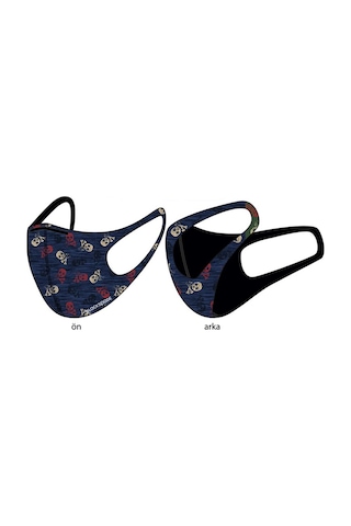 BLACKSPADE Çocuk Koruyucu Maske Kurukafa Desen S1