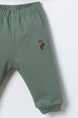 U.S. Polo Assn. Erkek Bebek Kapüşonlu Beyaz Uzun Kol Pijama Takım Usb3178-c-v2 Usb3178-c-v2