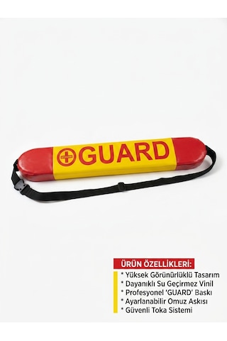 Profesyonel Guard Cankurtaran Kemeri Kurtarma Kemeri Kırmızı - Sarı