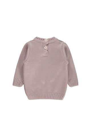 Civil Baby Kız Bebek Triko Kazak 6-18 Ay Pudra