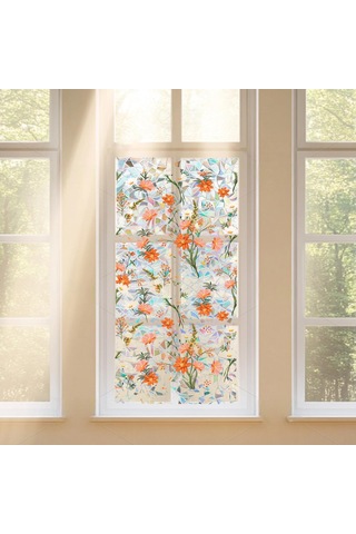 Suntek Gizlilik Pencere Filmi Çiçekli Lekeli Yapışkan Statik