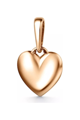 Gold Plaza Jewelry Kalp Şeklinde Kolyeye Ayarlı Zincir Ve 925 Ayar Gümüş Kolye Takısı 179016290 Altın Rengi