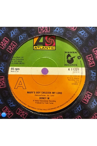 Boney M. - Mary's Boy Child / Oh My Lord / Dancing In The Streets 7" Single, 1978 - Atlantic/hansa