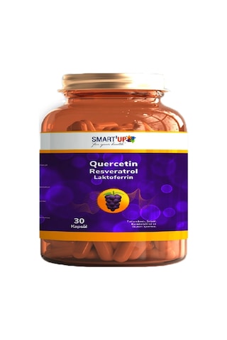 Smart Up Quercetin Resveratrol Laktoferrin Vitamin 30 Kapsül