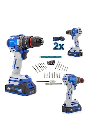 Branzeg BRZB10 10 MM Kömürsüz Vidalama Matkap Mavi