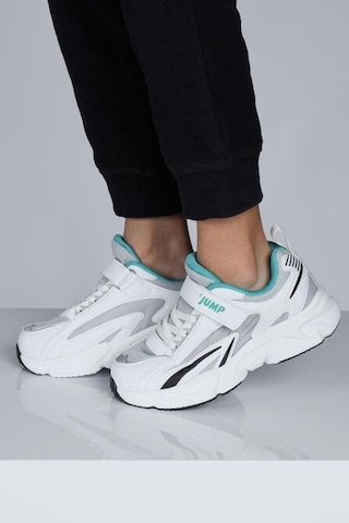 Jump 29604 Üniseks Çocuk Sneaker Günlük Spor Ayakkabı Beyaz Beyaz