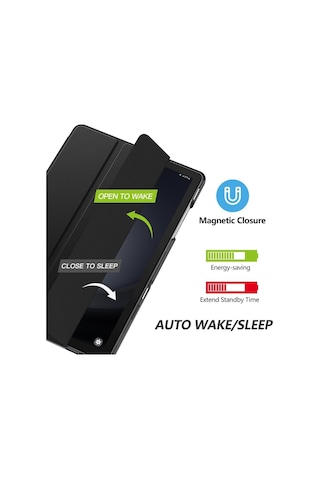Samsung Galaxy Uyumlu Tab A9 8.7inç X110 X113 X115 X117 Kılıf New Pu Deri Smart Standlı Case Uyku Modlu