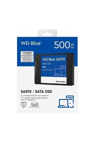 Wd Blue Sa510, Wds500g3b0a, 500gb, 560/510, 3d Nand, 2,5&quot Sata, Ssd