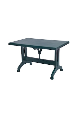 Omnipazar Mt-gf212 Prima Ancora Plastik Dikdörtgen Bahçe Balkon Masa 75x120 Cm Yeşil