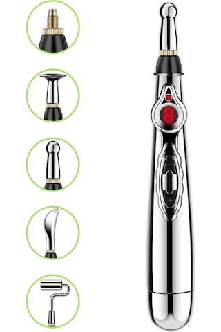 Butu Dolaşan Enerji Otomatik Nokta Bulma Meridyen Kalemi Ev Ağrısı Elektronik Akupunktur Kalemi Özellikler 5 Baş Renk Kutusu Çok Renkli