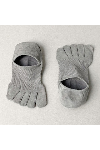 Homyl Koşu Sporları Için Beş Parmak Çorap Hafif Kaymaz İnce Gri