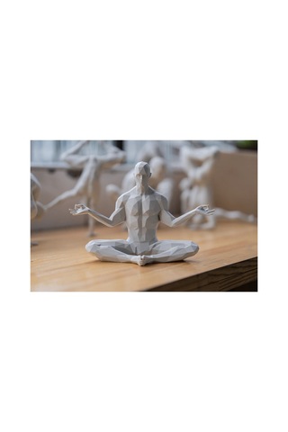 Yoga/meditasyon Yapan İskandinav Tarzı Biblo Heykel Figür Dekor Dekorasyon Hediyelik Denge Ve Huzur 6