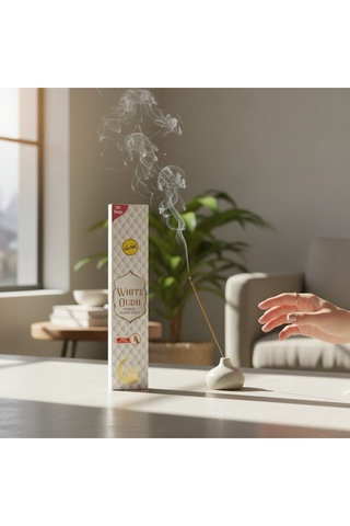 White Oud 100'lü Beyaz Ud Parfüm Hediyeli Premium Kalite Meditasyon Çubuk Tütsü