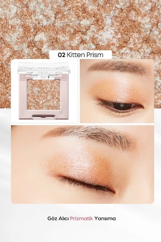 Topaklanmayan, El Yapımı Glitter Far Modern Shadow Glitter Prism No.2 Kitten Prism 03