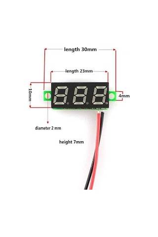 0.28'' Mini Dijital Voltmetre Dc 0-100v - Mavi