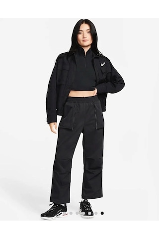 Dri-fit Tech Pack Woven Mid-rise Kadın Eşofman Altı Mat Sportswear Siyah