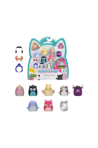 Squishmallows Squish-a-longs 8 Figür + Yüzük Set Seri 2 Al0084