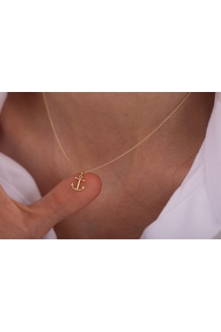 Reis T13368 Çapa Kolye Altın