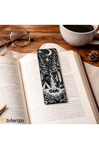 Gece Kampı Temalı Kitap Ayracı