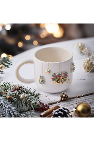 Canarels New Year Merry Kupa 300 Ml Çok Renkli