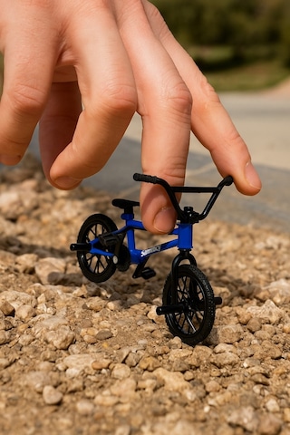 Tech Deck Bmx Bisikleti Sunday Mavi Gerçek Metal Çerçeve Parmak Bisiklet Oyuncak Model 12