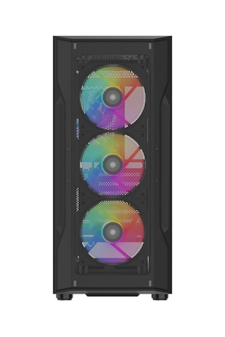 Sama S40bk Black, H700bk 700w, 80 Plus, Tempered Glass Panel, Mesh Ön Panel, Type-c, 4x120mm Argb Fa