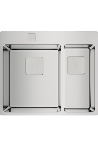 Teka Forlinea Rs15 2B 580 (Auto) Çift Hazneli Tezgahüstü/Tezgahasıfır (Flush) Paslanmaz Çelik Eviye - 115030013