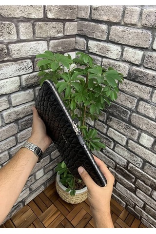 Guard Nakış Desenli Siyah Clutch Çanta - Grd2403xw22262