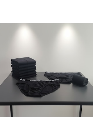 Bonbon Erkek 6'lı Paket Siyah Renk Slip Bb2797