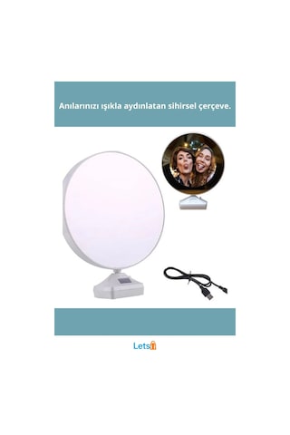 Led Işıklı Sihirli Ayna Çerçeve Fotoğraf Ve Ayna Funky Tasarım