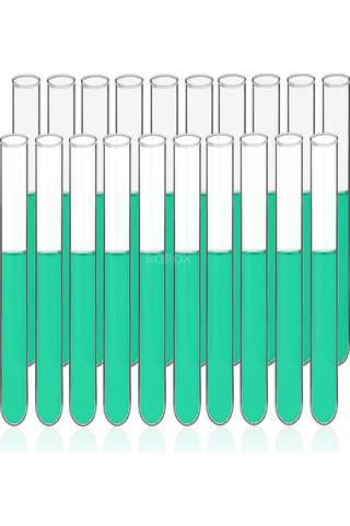 18X180 Mm Deney Tüpü Cam ( Test Tube ) X 20 Adet