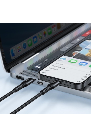 Mcdodo Ca-5641 6w 1 M Usb-c To Usb-c To Bending Reinforced Cable Black