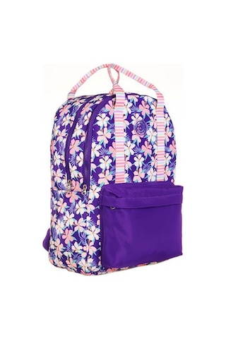 Kaukko Double Stripe Sırt Çantası Mor K1758