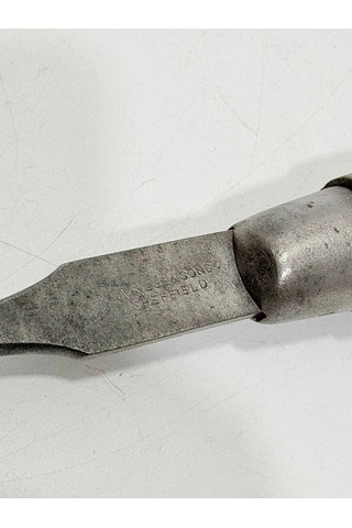 Antika İngiliz Ahşap Torna Bıçağı 095