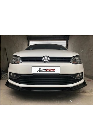 Vw Polo Ön Lip 3 Uyumlu Parça Parlak Siyah 2009-2017