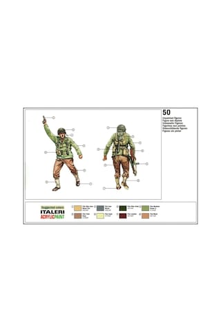 Italeri 6046s 1/72 Ölçek, Wwıı Amerikan Piyadeleri, Plastik Model Kiti-51124