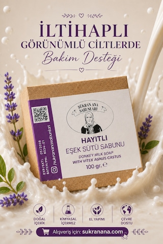 Hayıt Bitki Özlü Zeytin Yağlı Eşek Sütü Sabunu 100 Gr