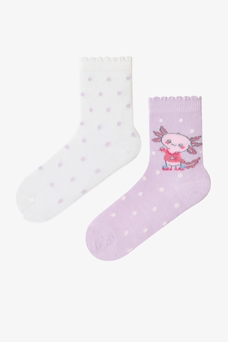 Penti Lila Kız Çocuk Lilac Axolot 2'li Soket Çorap