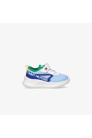 Tommy Hilfiger Lace Up Velcro Çocuk Mavi Spor Ayakkabı T1b9-33868-1756a719 Mavi